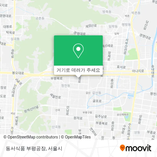 동서식품 부평공장 지도