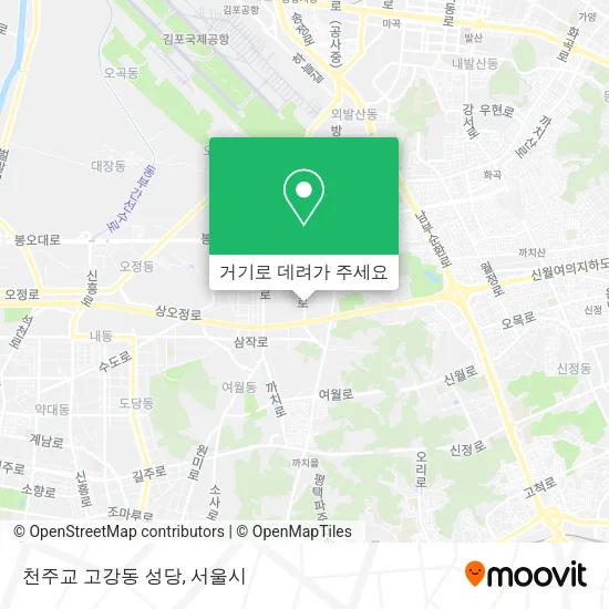 천주교 고강동 성당 지도