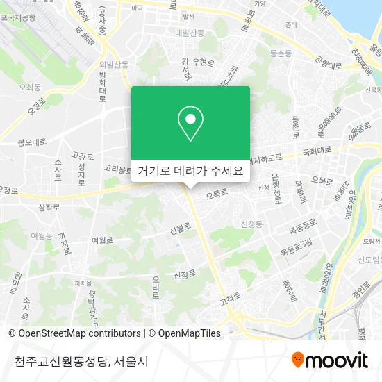 천주교신월동성당 지도