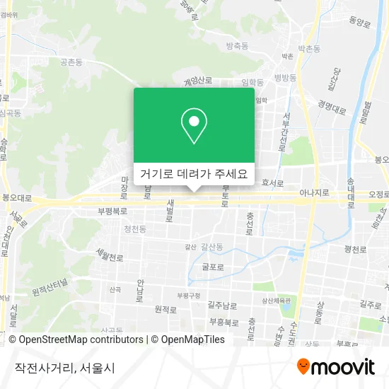 작전사거리 지도