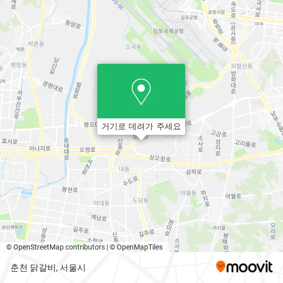춘천 닭갈비 지도