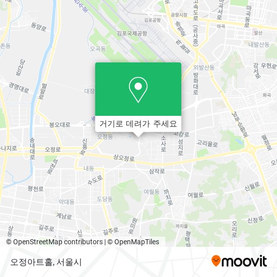 오정아트홀 지도