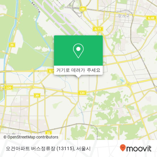 오건아파트 버스정류장 (13115) 지도