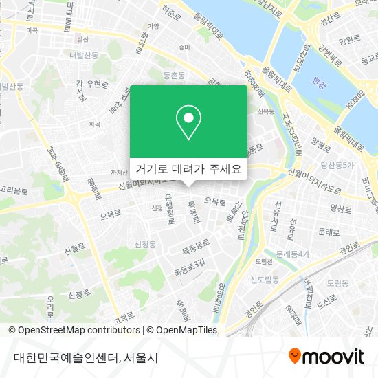 대한민국예술인센터 지도