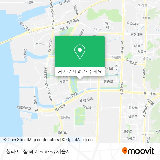청라 더 샵 레이크파크 지도