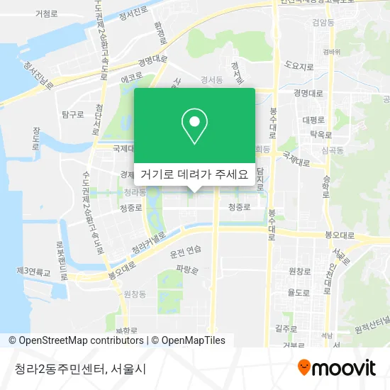청라2동주민센터 지도