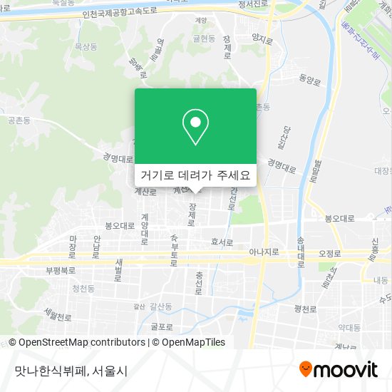 맛나한식뷔페 지도