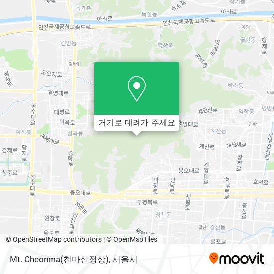 Mt. Cheonma(천마산정상) 지도