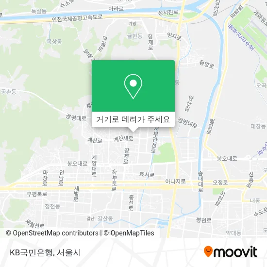 KB국민은행 지도