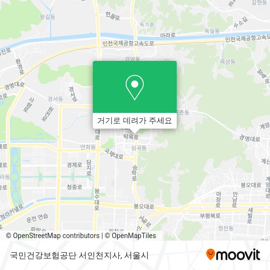 국민건강보험공단 서인천지사 지도