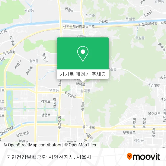 국민건강보험공단 서인천지사 지도
