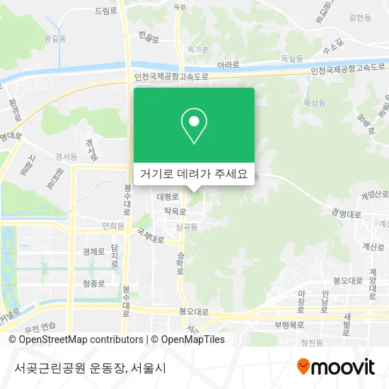 서곶근린공원 운동장 지도
