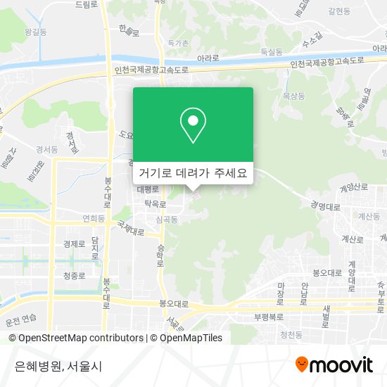 은혜병원 지도