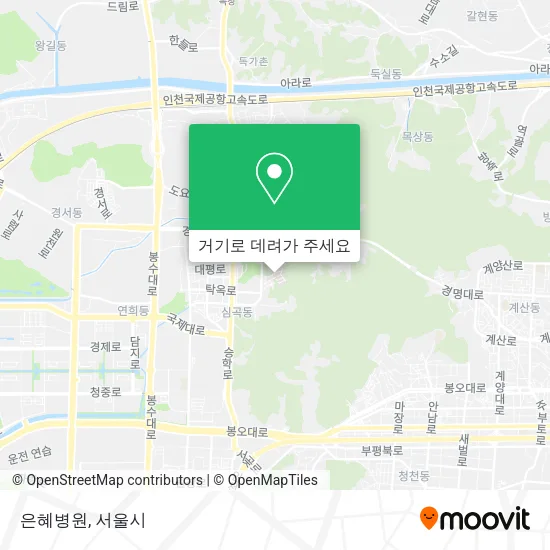 은혜병원 지도
