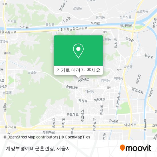 계양부평예비군훈련장 지도