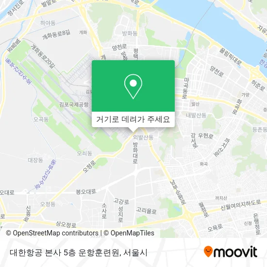 대한항공 본사 5층 운항훈련원 지도