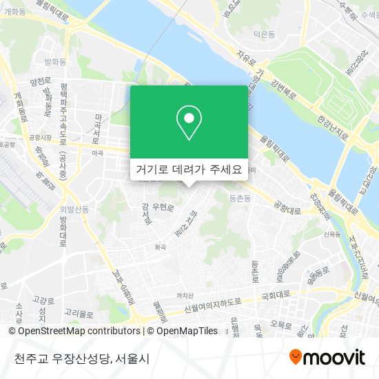 천주교 우장산성당 지도