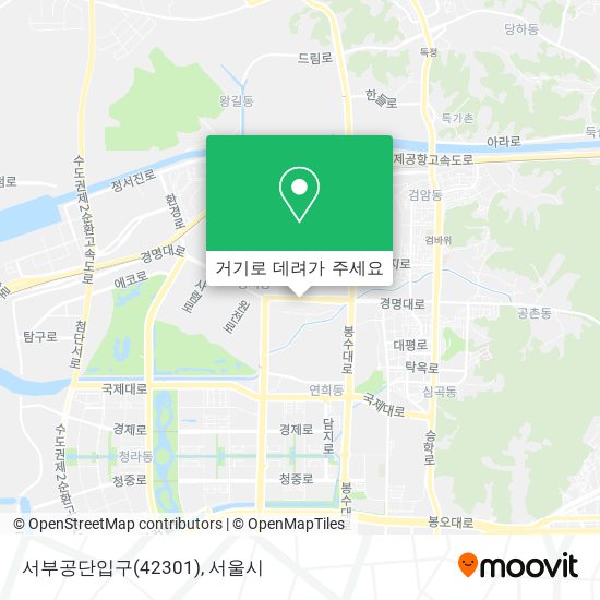 서부공단입구(42301) 지도