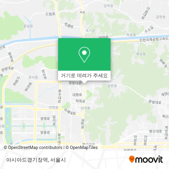 아시아드경기장역 지도