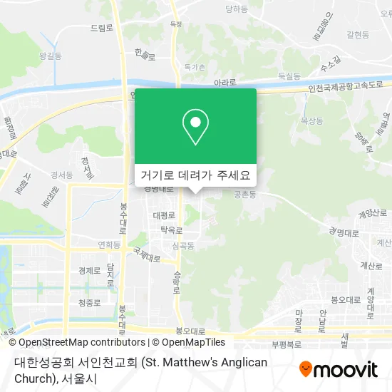 대한성공회 서인천교회 (St. Matthew's Anglican Church) 지도