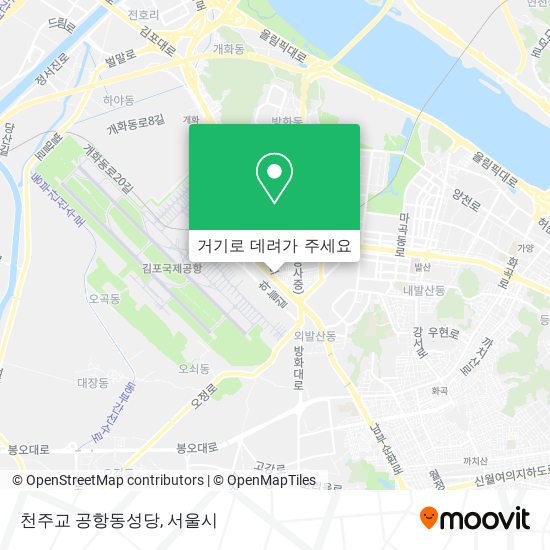 천주교 공항동성당 지도