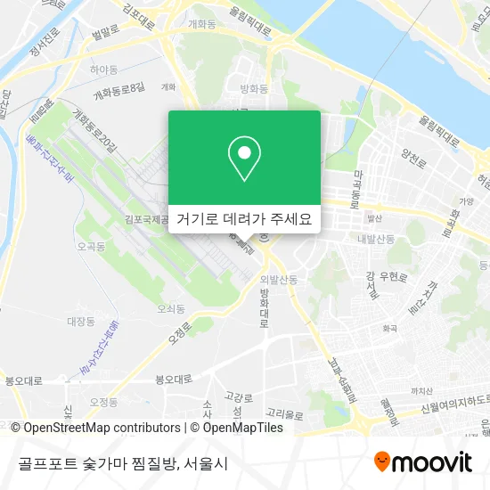 골프포트 숯가마 찜질방 지도