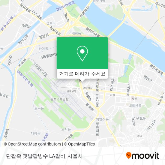 단팥죽 옛날팥빙수 LA갈비 지도