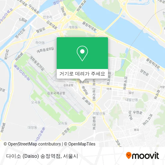 다이소 (Daiso) 송정역점 지도