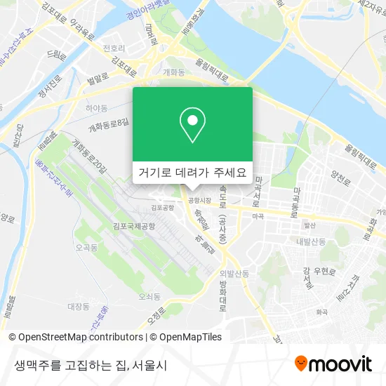 생맥주를 고집하는 집 지도