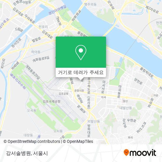 강서솔병원 지도