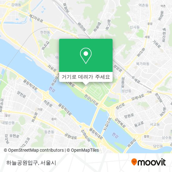 하늘공원입구 지도