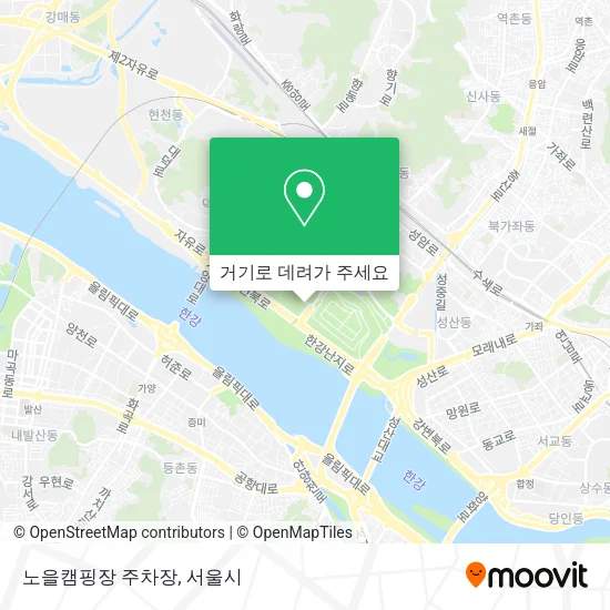 노을캠핑장 주차장 지도