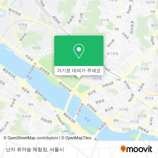 난지 유아숲 체험장 지도
