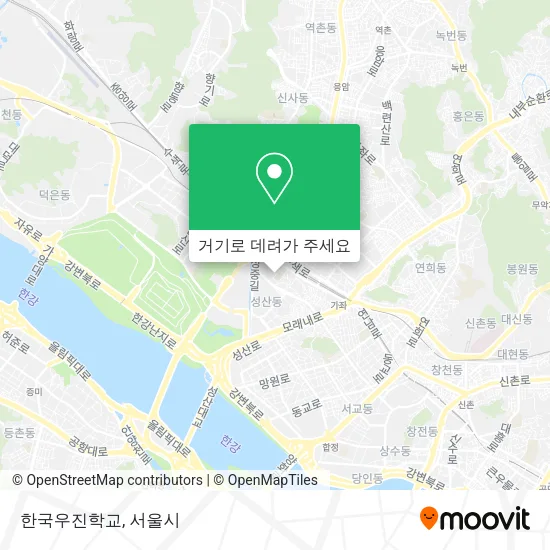 한국우진학교 지도