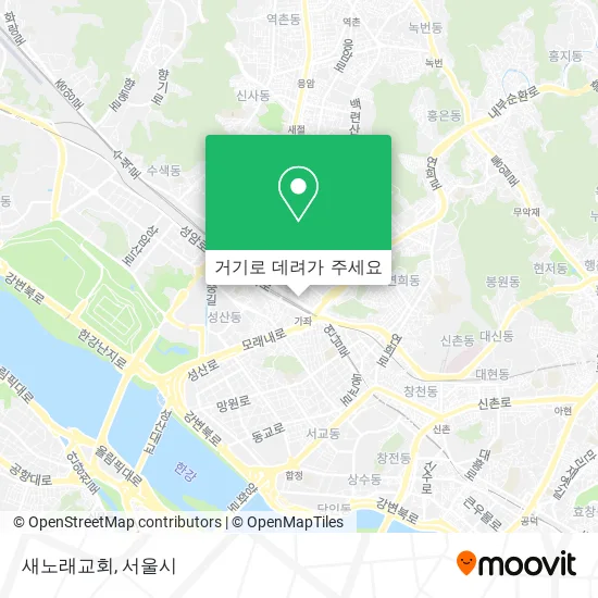 새노래교회 지도