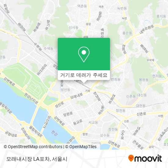 모래내시장 LA포차 지도