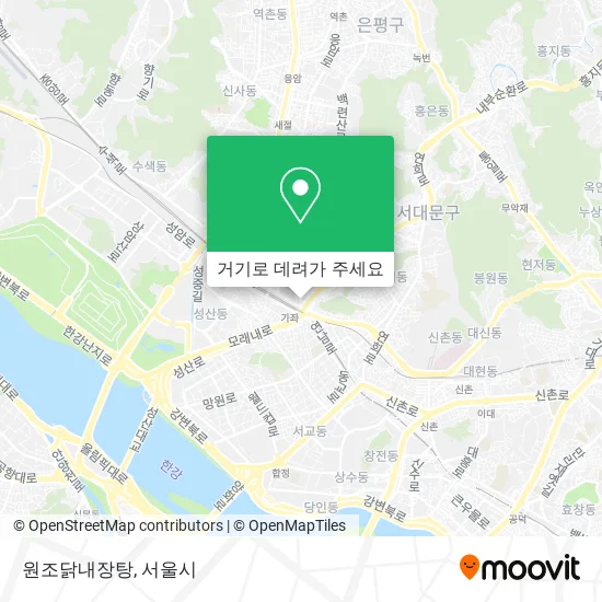 원조닭내장탕 지도
