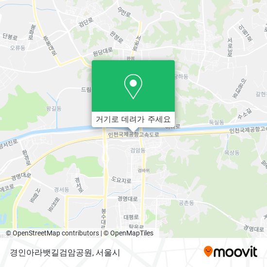 경인아라뱃길검암공원 지도