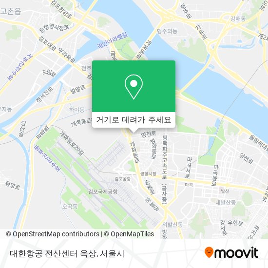 대한항공 전산센터 옥상 지도