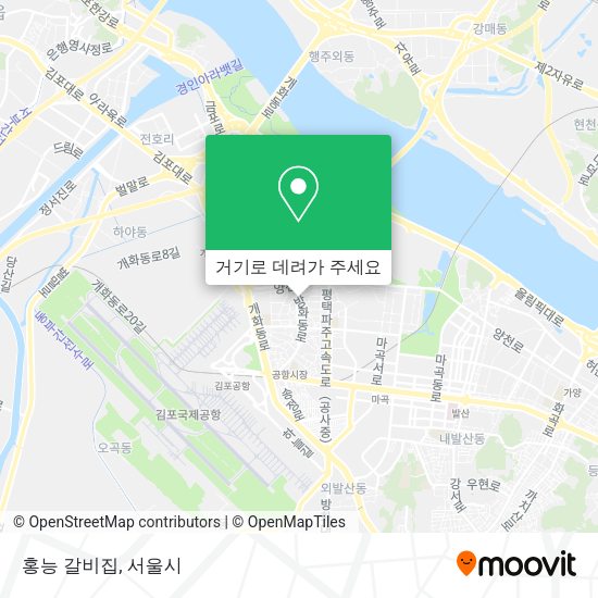 홍능 갈비집 지도