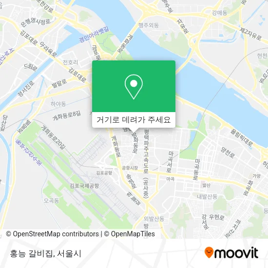 홍능 갈비집 지도