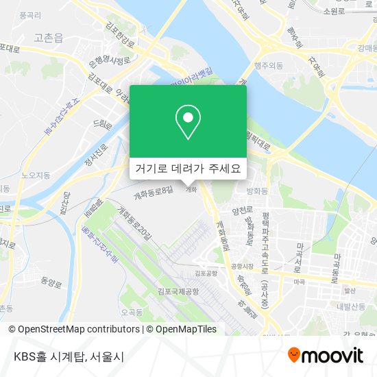 KBS홀 시계탑 지도