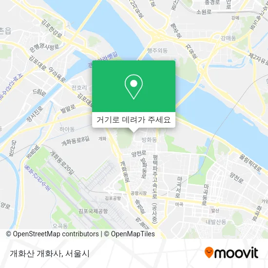 개화산 개화사 지도