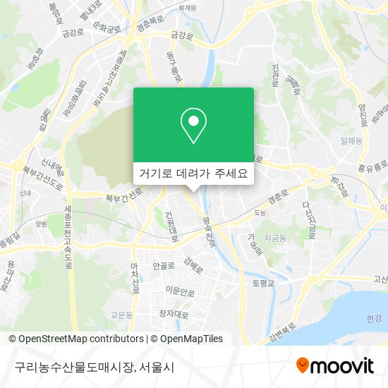 구리농수산물도매시장 지도