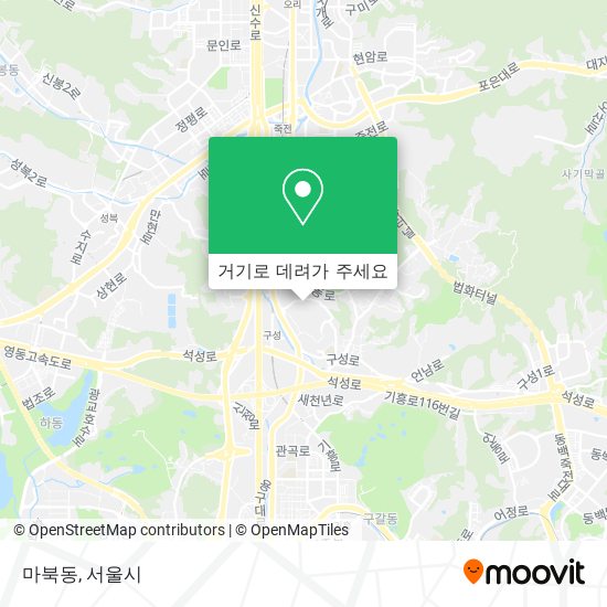 마북동 지도