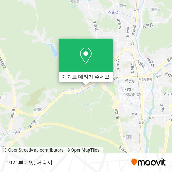 1921부대앞 지도