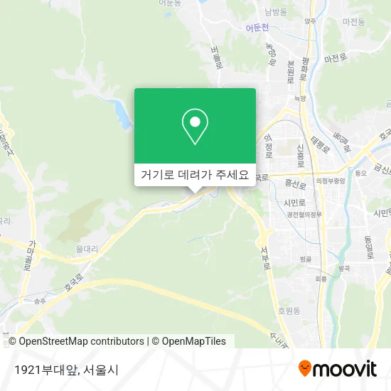 1921부대앞 지도