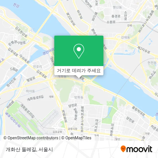 개화산 둘레길 지도