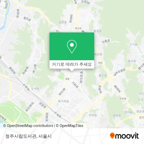 청주시립도서관 지도