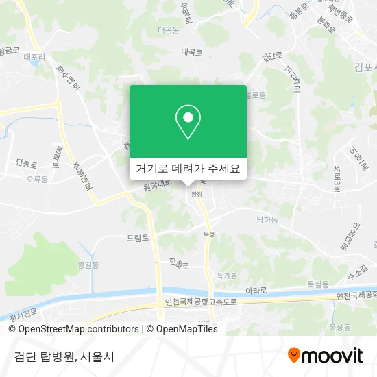 검단 탑병원 지도